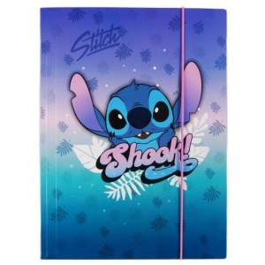 TECZKA TEKTUROWA A4 Z GUMKĄ WZÓR 2 STITCH