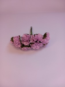 KWIATY PAPIEROWE BUKIECIK-DALIE J.FIOLETOWE /8/