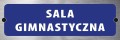 Tabliczka informacyjna na drzwi - SALA GIMNASTYCZNA