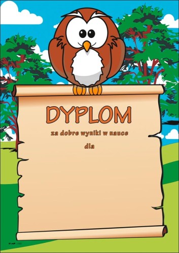 Dyplom za wyniki w nauce J022