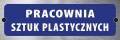 Tabliczka informacyjna na drzwi - PRACOWNIA SZTUK PLASTYCZNYCH