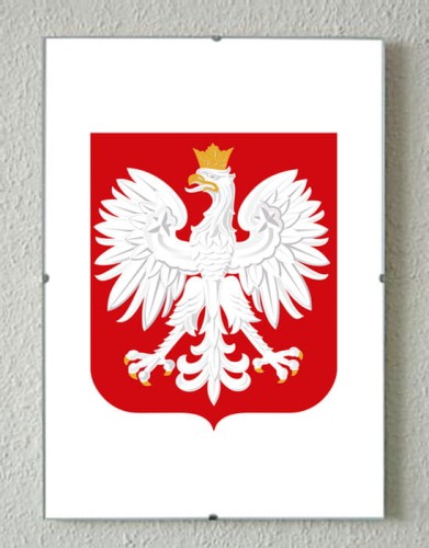 Godło Rzeczpospolitej Polskiej (Godło Polski) w antyramie