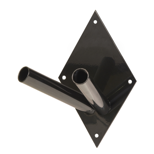 Uchwyt flagowy "ROMB" ze stali czarny podwójny.