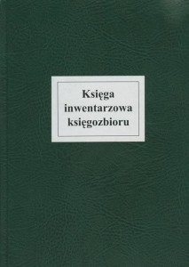 Księga inwentarzowa księgozbioru (twarda oprawa)