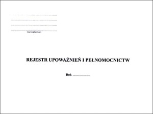 Rejestr upoważnień i pełnomocnictw