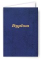 Dyplom - Okładka Quasi "złocona skóropodobna" z kartonu DB008 - kolor granatowy