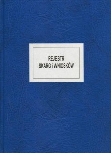 Rejestr skarg i wniosków