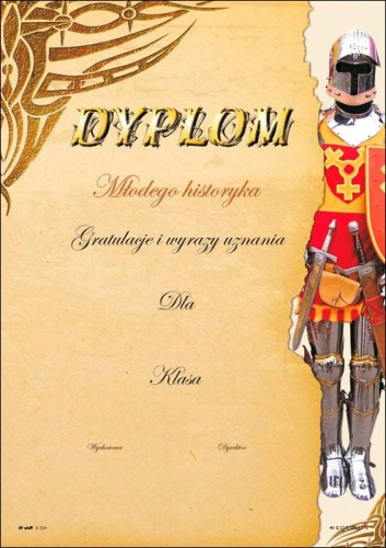 Dyplom młodego historyka X004