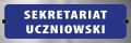 Tabliczka informacyjna na drzwi - SEKRETARIAT UCZNIOWSKI
