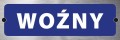 Tabliczka informacyjna na drzwi - WOŹNY