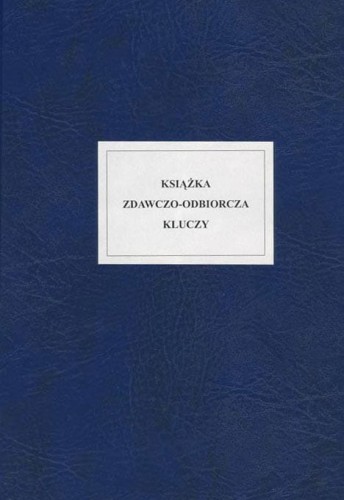 Książka zdawczo-odbiorcza kluczy