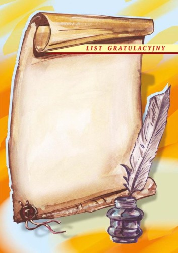 List Gratulacyjny bez tekstu B027
