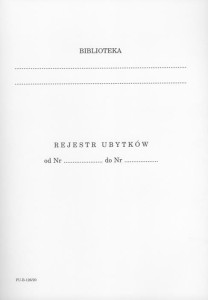 Rejestr ubytków biblioteki
