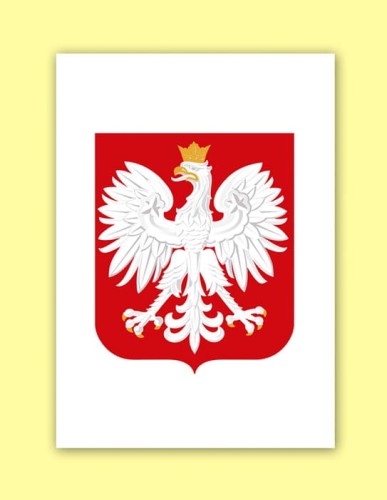 Godło Rzeczpospolitej Polskiej (Godło Polski) papierowe 30 cm x 40 cm 
