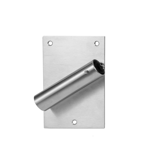 Uchwyt flagowy pojedynczy "ROZETA" ze stali nierdzewnej - prawa.