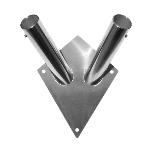 Uchwyt flagowy fasadowy "LATAWIEC" ze stali nierdzewnej podwójny.