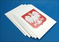 Godło Rzeczpospolitej Polskiej (Godło Polski) na podłożu z tworzywa sztucznego (pcv, hips itp.) - różne rozmiary