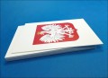 Godło Rzeczpospolitej Polskiej (Godło Polski) na podłożu z tworzywa sztucznego (pcv, hips itp.) - różne rozmiary