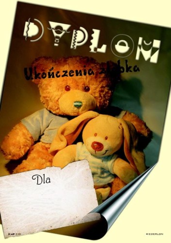 Dyplom ukończenia żłobka X-015