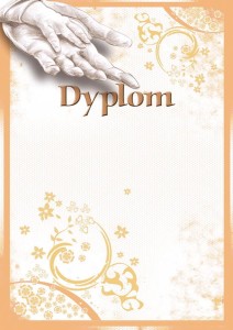 Dyplom ozdobny uniwersalny bez tekstu B050