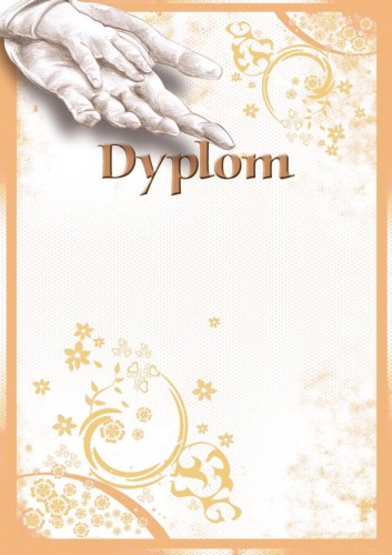 Dyplom ozdobny uniwersalny bez tekstu B050