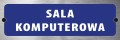 Tabliczka informacyjna na drzwi - SALA KOMPUTEROWA 