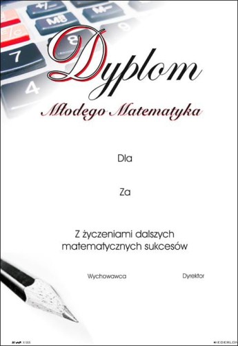 Dyplom młodego matematyka X005