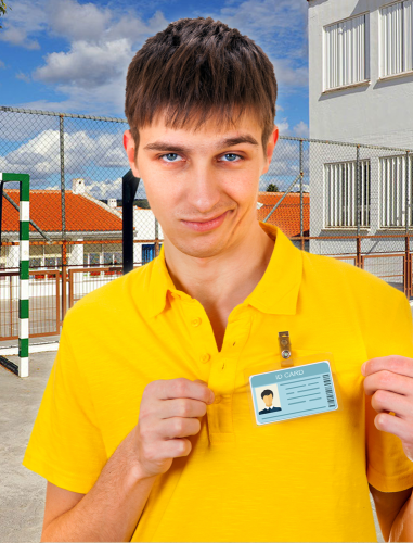 Identyfikator (karta plastikowa) 54mm x 86mm z dowolną grafiką i personalizacją