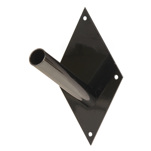 Uchwyt flagowy "ROMB" ze stali czarny pojedynczy.