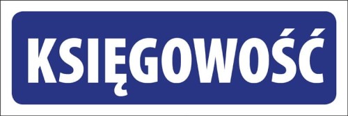 Tabliczka informacyjna na drzwi - KSIĘGOWOŚĆ
