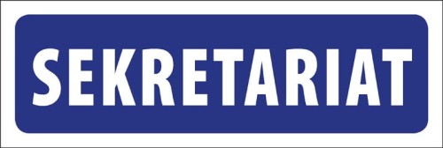 Tabliczka informacyjna na drzwi - SEKRETARIAT