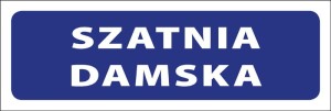 Tabliczka informacyjna na drzwi - SZATNIA DAMSKA