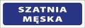Tabliczka informacyjna na drzwi - SZATNIA MĘSKA