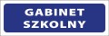 Tabliczka informacyjna na drzwi - GABINET SZKOLNY