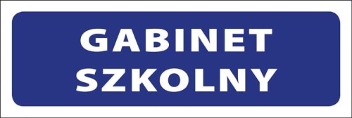 Tabliczka informacyjna na drzwi - GABINET SZKOLNY
