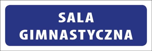 Tabliczka informacyjna na drzwi - SALA GIMNASTYCZNA