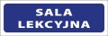 Tabliczka informacyjna na drzwi - SALA LEKCYJNA