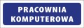 Tabliczka informacyjna na drzwi - PRACOWNIA KOMPUTEROWA