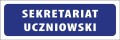 Tabliczka informacyjna na drzwi - SEKRETARIAT UCZNIOWSKI