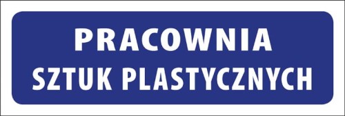 Tabliczka informacyjna na drzwi - PRACOWNIA SZTUK PLASTYCZNYCH