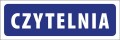 Tabliczka informacyjna na drzwi - CZYTELNIA