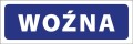 Tabliczka informacyjna na drzwi - WOŹNA