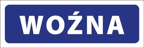 Tabliczka informacyjna na drzwi - WOŹNA