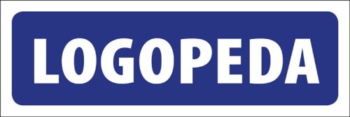Tabliczka informacyjna na drzwi - LOGOPEDA