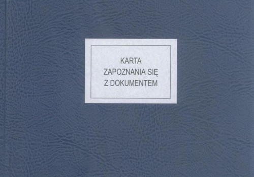Karta zapoznania się z dokumentem