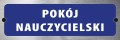 Tabliczka informacyjna na drzwi - POKÓJ NAUCZYCIELSKI