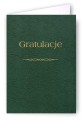 Gratulacje - Okładka Quasi "złocona skóropodobna" z kartonu DB013 - kolor zielony