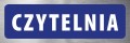 Tabliczka informacyjna na drzwi - CZYTELNIA