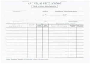 Kwitariusz przychodowy A5