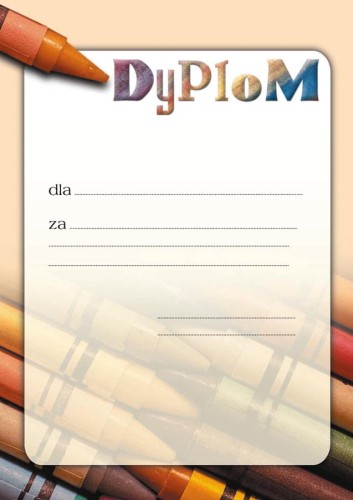Dyplom uniwersalny na konkurs rysunkowy bez tekstu B037